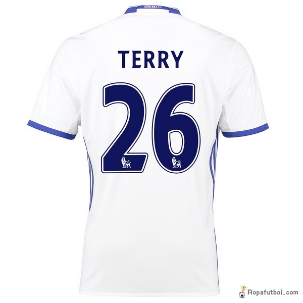 Camiseta Chelsea Replica Tercera Ropa Terry 2016/17 Blanco